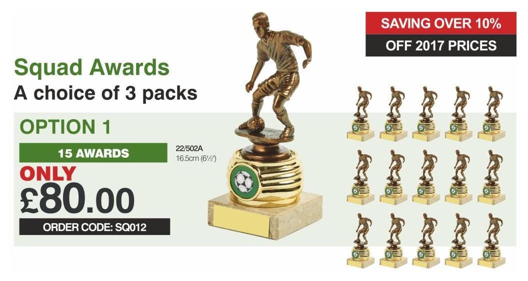 ETCFBPACK004 Essex Trophy Centre